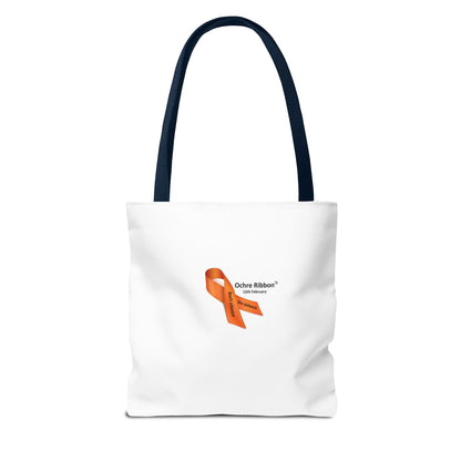 Ochre Ribbon Awareness Ribbon Tote Bag — Advocacy & Support Shoulder Tote